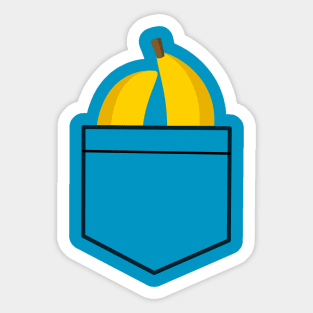 Pocket Banana T-Shirt Design Sticker